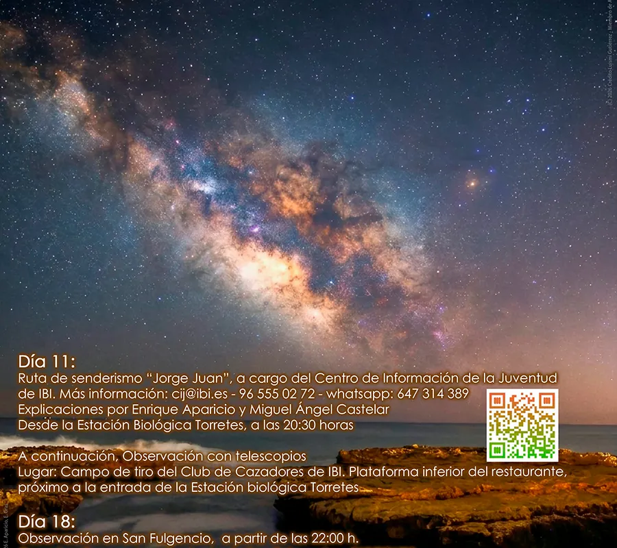 Ruta de senderimo + observacion con telescopios